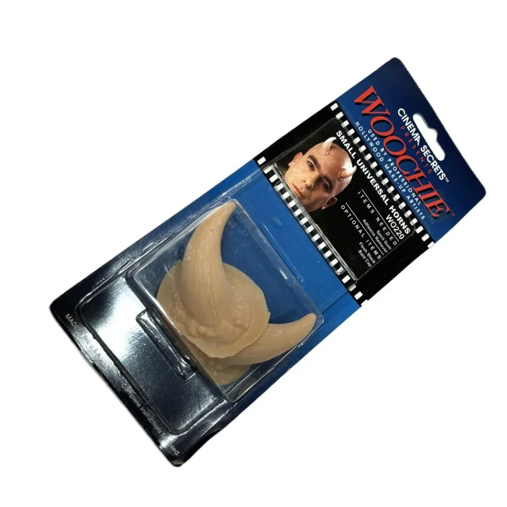 Cinema Secrets Woochie Small Universal Horns Latex Appliance NWT NOS